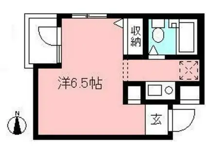 ダノイ永福(ワンルーム/2階)の間取り写真