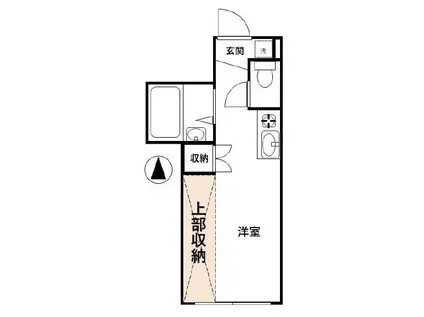 ラ・セルジュ新宿落合(ワンルーム/1階)の間取り写真