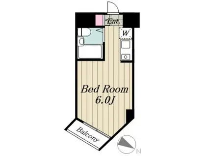 リック砧公園(ワンルーム/3階)の間取り写真