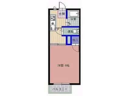 アーバンコート(1K/1階)の間取り写真