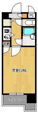 ギャラン黒崎(1K/9階)の間取り写真