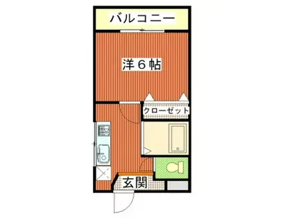 アイレスト白島九軒町(1K/3階)の間取り写真