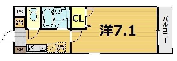 MAISON・K 千石(1K/1階)の間取り写真