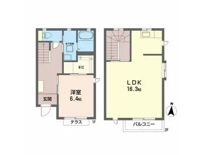 ファイン 北一番丁(1LDK/1階)の間取り写真