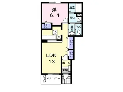SI・2301(1LDK/1階)の間取り写真