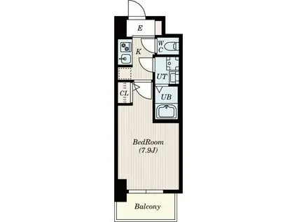 S-FORT一宮本町(1K/7階)の間取り写真