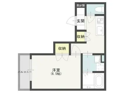 HOUSEKUL KT2(1K/2階)の間取り写真
