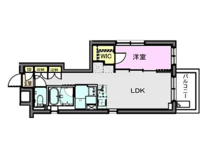 ASTILE 練馬北町(1LDK/3階)の間取り写真