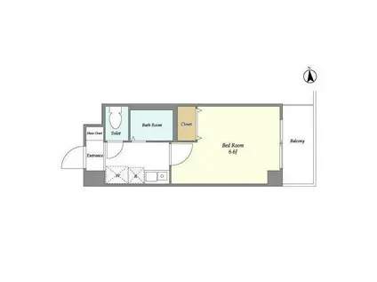 サンセリテ目白(1K/1階)の間取り写真