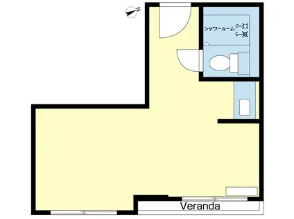 コトー駿河台(ワンルーム/1階)の間取り写真