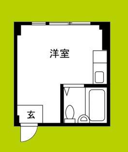 アイプラスII(ワンルーム/3階)の間取り写真