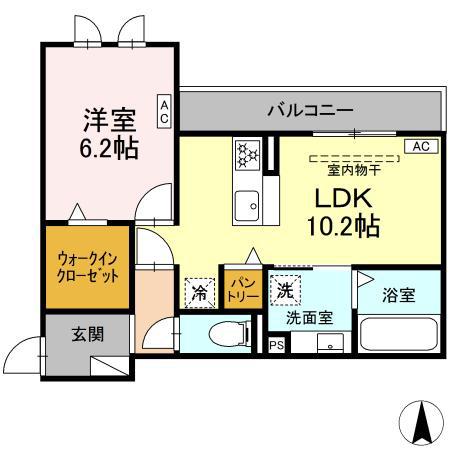 GRAND/AVAN AVAN(1LDK/3階)の間取り写真