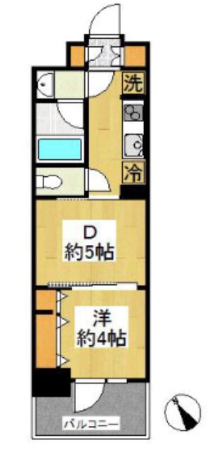 日神パレステージ田端(1DK/7階)の間取り写真
