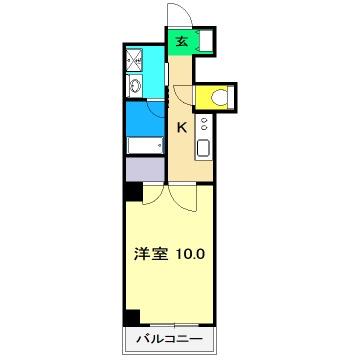 CLASS・Y(1K/7階)の間取り写真
