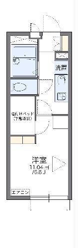 レオパレスセイント東砂(1K/1階)の間取り写真