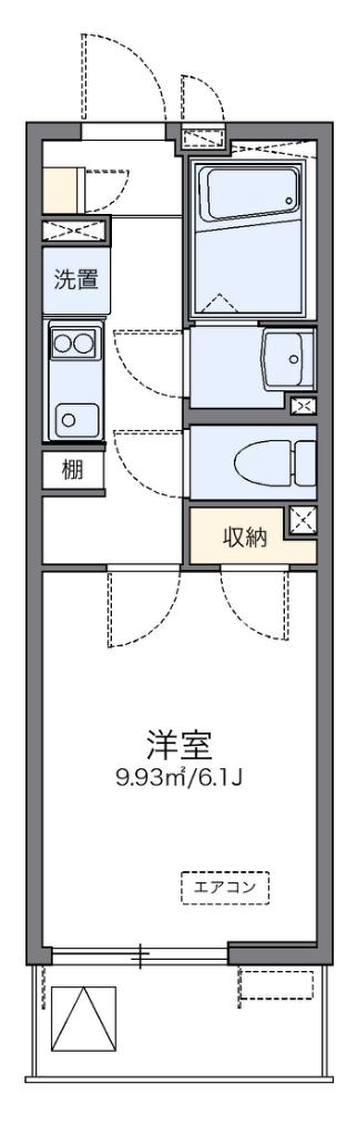 レオネクスト代官山(1K/2階)の間取り写真