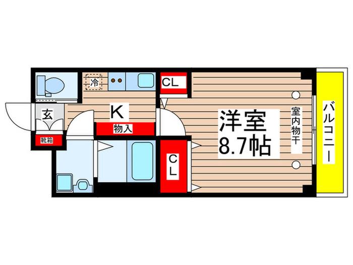 LE-CIEL MK(1K/2階)の間取り写真
