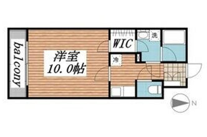 ドルフ・TS(1K/5階)の間取り写真