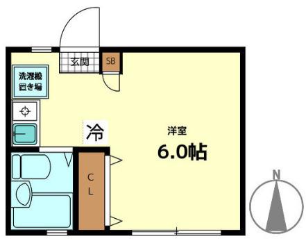 ストーリオ高円寺III(1K/1階)の間取り写真