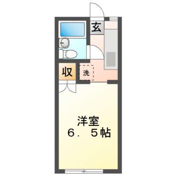 コトブキハイツ(1K/2階)の間取り写真