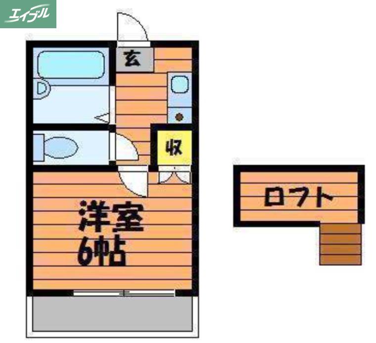 メゾンサクラ(1K/1階)の間取り写真