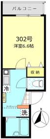 エムキューブ北綾瀬(1K/2階)の間取り写真