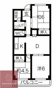 マンションにぎわい(3LDK/2階)の間取り写真