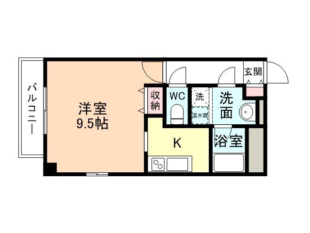 ファースト・レーベン大手町(1K/10階)の間取り写真