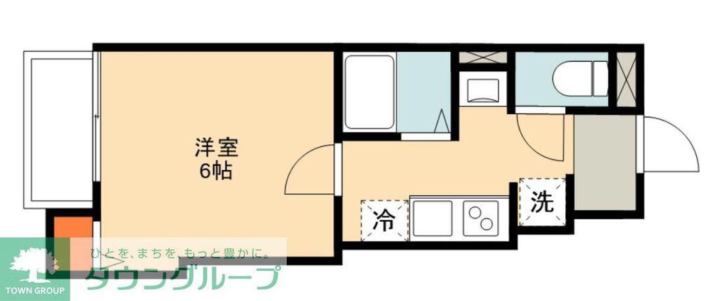 足立区綾瀬1丁目計画(1K/2階)の間取り写真