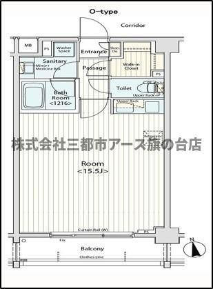 FORTIS大森(ワンルーム/4階)の間取り写真