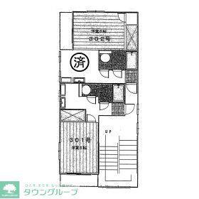 大阪屋第一ビル(1DK/3階)の間取り写真
