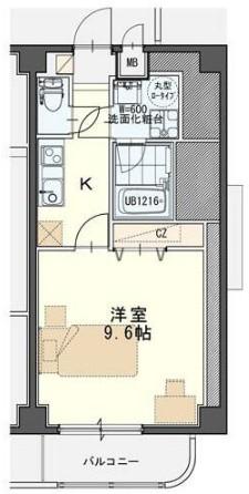 ティンクホーム(1K/4階)の間取り写真