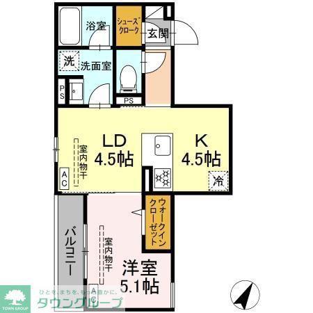 アリアリュクス(1LDK/3階)の間取り写真