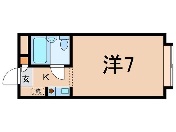 シャトレー石神井公園(1K/1階)の間取り写真