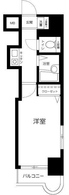 フェニックス新高円寺(1K/7階)の間取り写真