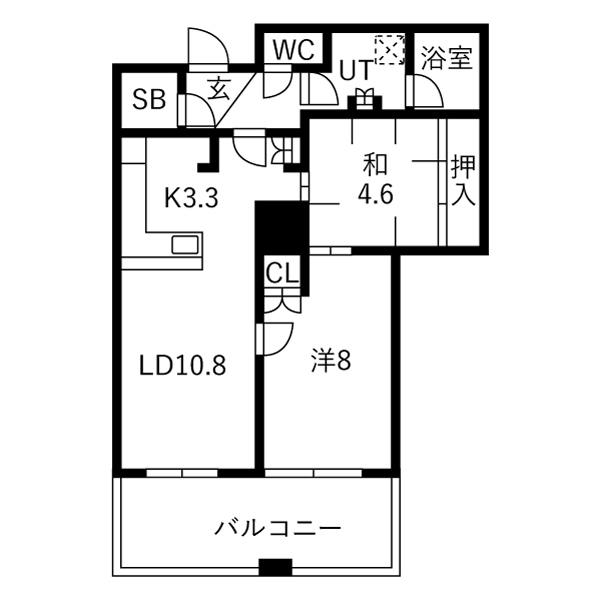 ザ・香里園タワー(2LDK/17階)の間取り写真