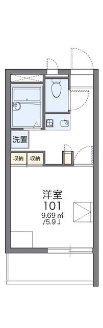 レオパレスリオグランデ(1K/3階)の間取り写真