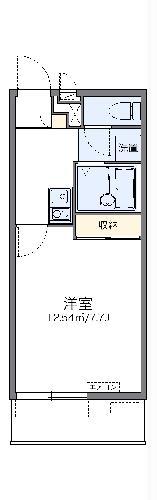 レオパレスKEYAKIYA(1K/2階)の間取り写真