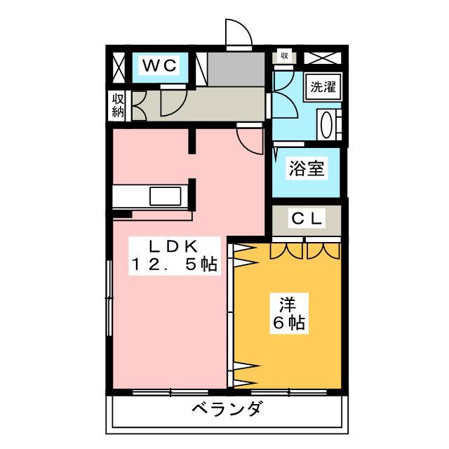 アーバン ヴィラ(1LDK/2階)の間取り写真