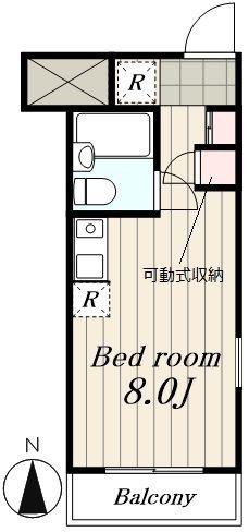 パイントゥリー目白(ワンルーム/3階)の間取り写真