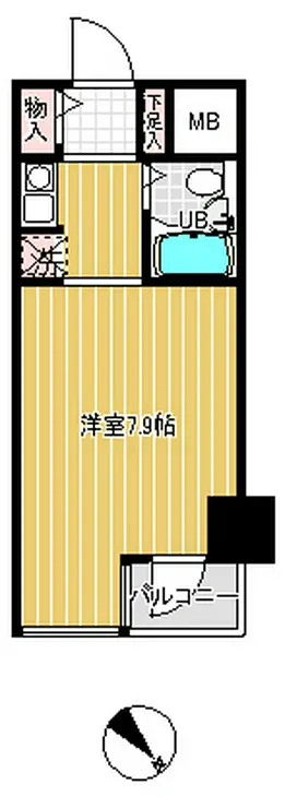 アクシルコート新大橋 10階階 間取り
