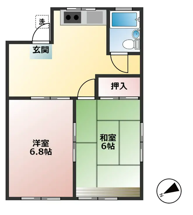 メゾン平 2階階 間取り