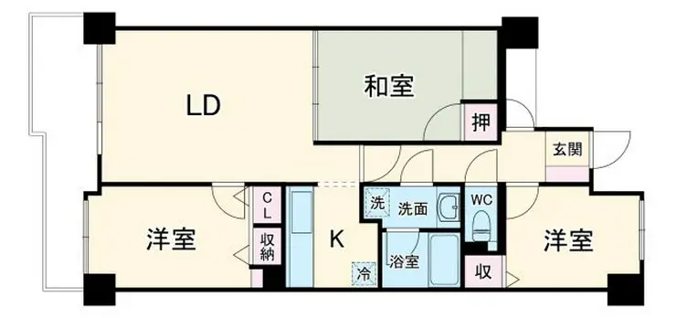 ダイアパレス本庄 10階階 間取り