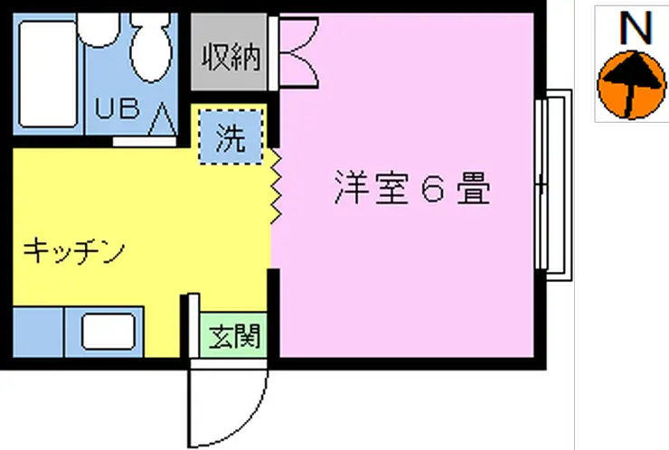 ヒルサイド玉川 1階階 間取り