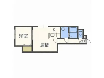 サンテラス稲積公園V(1LDK/2階)の間取り写真