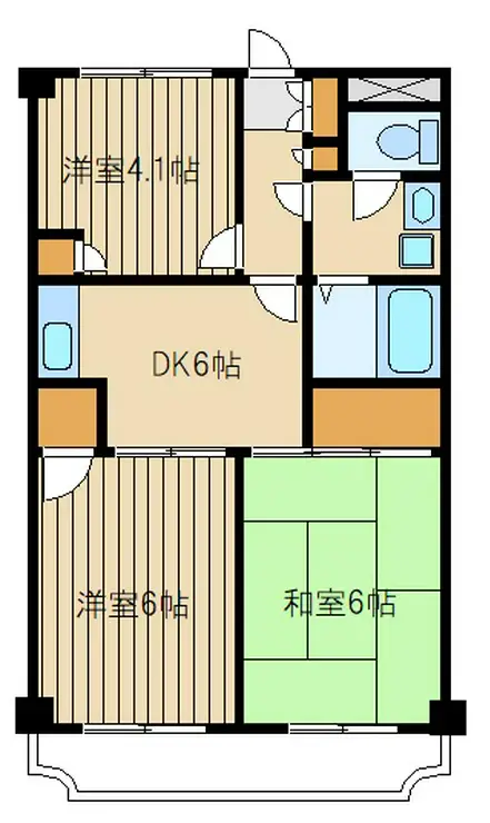 リヒテスハイム 3階階 間取り