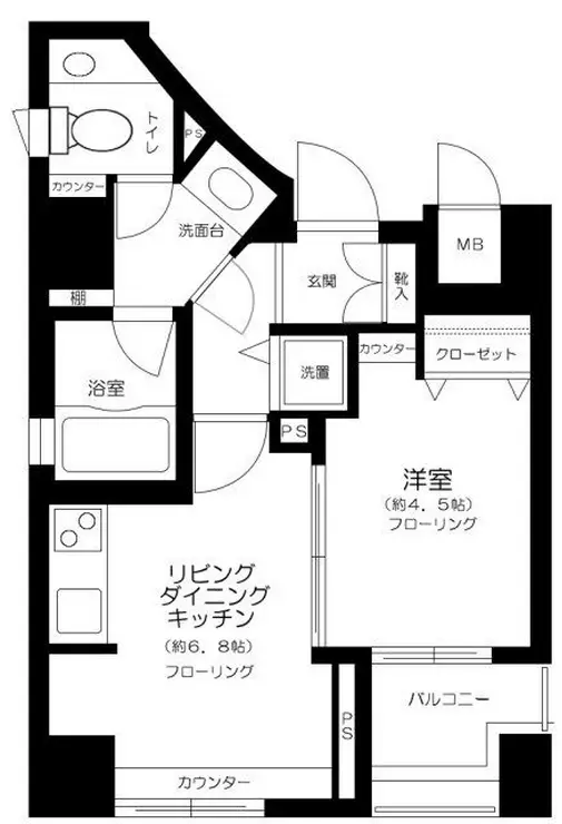 レックス赤坂レジデンス 2階階 間取り
