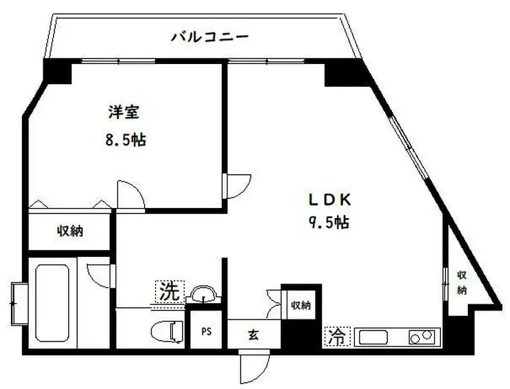 三和駒込 6階階 間取り