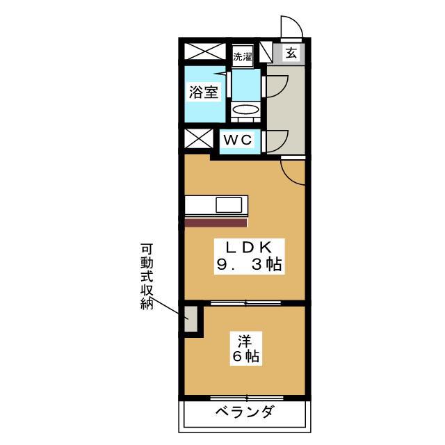 J.N.T(1LDK/1階)の間取り写真