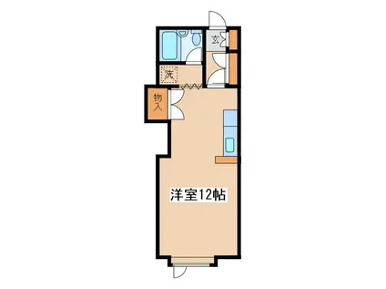 シャルム貝塚(ワンルーム/1階)の間取り写真